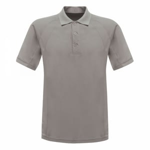 Regatta Professioneel Heren Coolweave Poloshirt met korte mouwen (Zilvergrijs)