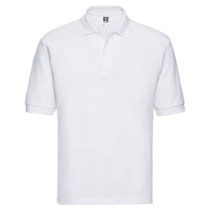 Russell Heren Klassiek Polycotton Poloshirt (Wit)