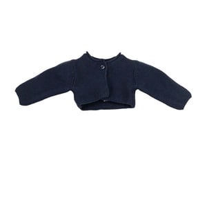 Gebreide meisjesjas in tricot 6610W14