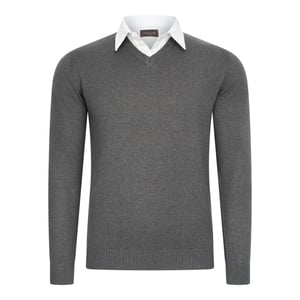 Cappuccino Italia Trui Mock Pullover Grijs