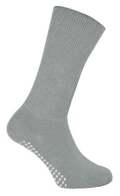Dr.Socks - Extra brede oedeemsokken met grips - Grijs