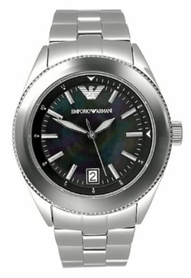 Emporio Armani Dameshorloge Kwarts Zilver