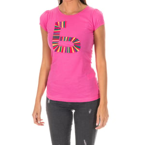 Dames-T-shirt met korte mouwen en ronde hals ADM0083