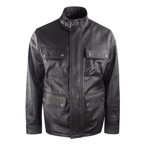 Belstaff donkerbruin Grant leren jack