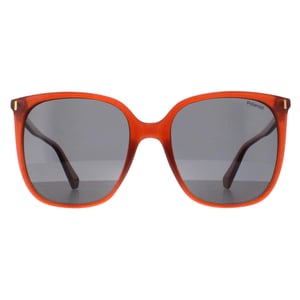 Polaroid Square Dames Oranje Grijs Gepolariseerd PLD 6218/S