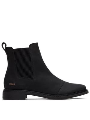 TOMS Charlie Leren Dames Zwarte Laarzen