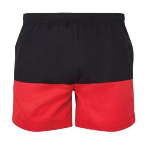 Asquith & Fox Heren zwemshorts (Zwart/Rood)
