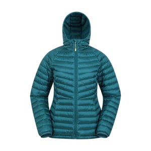 Mountain Warehouse Dames/Dames Skyline Extreme Waterafstotend Donsjack (Teal)
