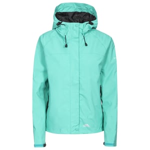 Trespass - Dames Miyake Waterdichte Jas met Capuchon (Turquoise)