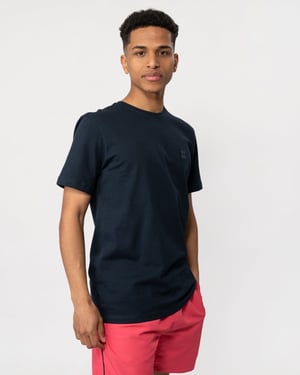 BOSS Orange Tales Heren Katoenen Jersey T-shirt Met Logo Patch NOS