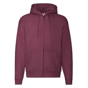 Fruit of the Loom Unisex Adult Premium Full Zip Hoodie (Bourgondië)