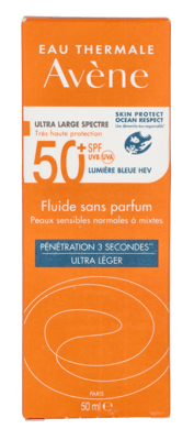 Avene High Protection Unscented Fluid SPF50+50 ml.