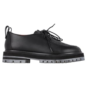 Loro Piana Veterschoenen in Zwart Leer