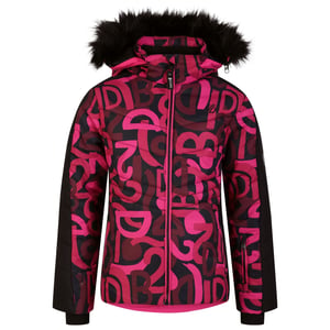 Dare 2B Meisjes Ding Graffiti Ski jas (Puur Roze/Zwart)