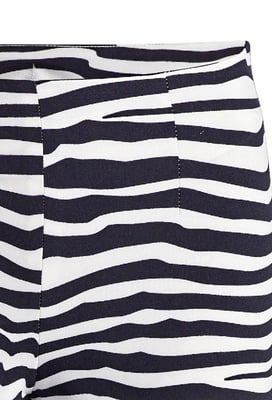 Gestreepte broek met wijde pijpen