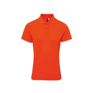 Premier Dames/dames Coolchecker Plus Piqu Polo met CoolPlus (Oranje)