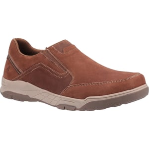 Hush Puppies Leren herenschoenen Fletcher (Tan)