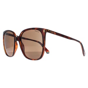 Polaroid Square Dames Havana Brons Gecoat PLD 6218/S