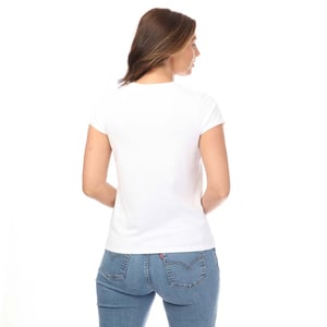 Vrouwen Levi's Graphic Authentieke T-shirt in Wit