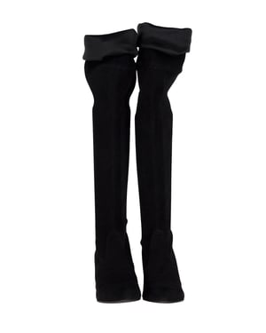 Stuart Weitzman Tieland Over-The-Knee Boots in Zwart Suède