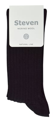 Steven - Dames 1 Paar Originele Merino Wollen Sokken - Outdoor Boot Sokken - Zwart