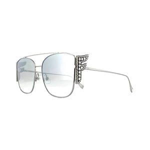 FENDI Zonnebril FF 0380/G/S 6LB IC Ruthenium Grijs Zilver Mirror