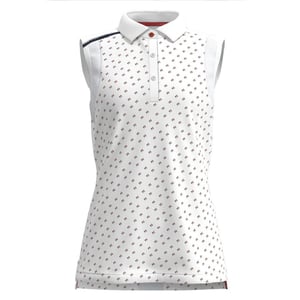 Forelson Dames/Dames Buckland Patroon Poloshirt (Wit)