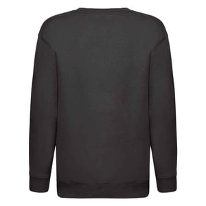 Fruit of the Loom Sweatshirt met Drop Shoulder voor Kinderen/Kinderen (Zwart)