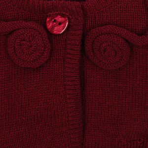Gebreide meisjesjas in tricot 6622W14