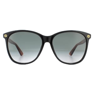 Gucci Zonnebril GG0024S 003 Zwart Bruin Grijs Verloop