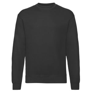 Fruit Of The Loom Heren Klassieke Drop Schouder Sweatshirt (Zwart)