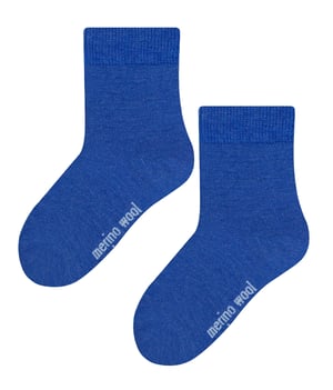 Sokken van Merinowol voor peuters | Steven | Warme dikke sokken voor de winter - Blauw