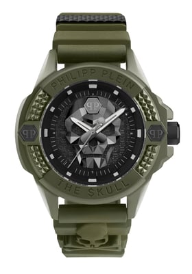 Philipp Plein The $kull Ecoceramic Heren Horloge Groen PWUBA0423