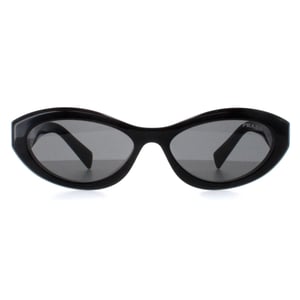 Prada PR26ZS 16K08Z zwarte donkergrijze zonnebril