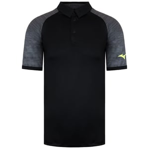 Mizuno Bedrukt Zwart Heren Poloshirt