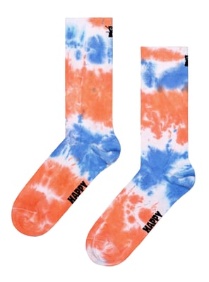 Nieuwigheid Tie Dye Sokken | Happy Socks | Ademend Multikleurige Grappige Draag Sokken | Cadeausokken - Perzik