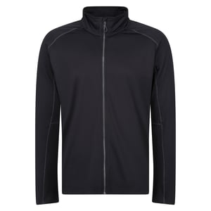 Regatta Heren Core Stretch Full Zip Midlayer (Zwart)