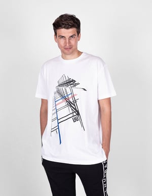Les Hommes T-shirt City Mannen Wit
