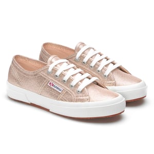 Superga Dames/Dames 2750 Lamew Metallic Trainers (Roze platina)