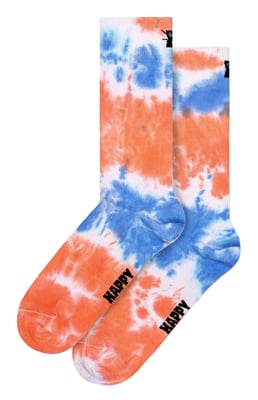 Nieuwigheid Tie Dye Sokken | Happy Socks | Ademend Multikleurige Grappige Draag Sokken | Cadeausokken - Perzik