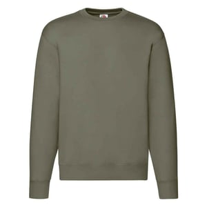 Fruit of the Loom Heren Premium Drop Shoulder Sweatshirt (Klassieke Olijf)