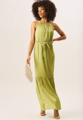 Maxi-jurk met halternek