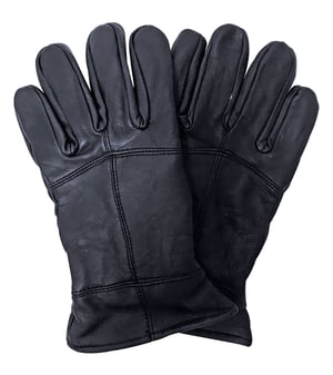 THMO - Winddichte herenhandschoenen van Dunsulate-leer - Zwart
