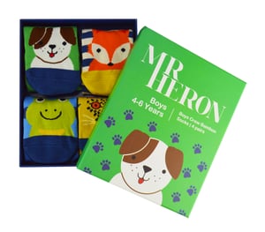 Miss Sparrow - Set van 4 bamboesokken voor jongens - Diverse