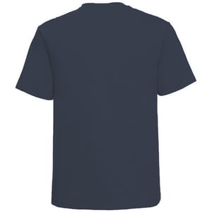 Russell Europa Heren Klassiek Zwaargewicht Ringspun Korte Mouwen T-Shirt (Franse marine)