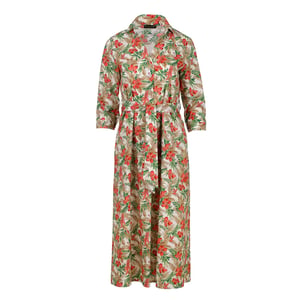 Print Poplin stijl Midi jurk