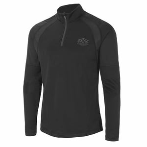 Umbro Graphic Logo Lange Mouw Zwart 1/4 Zip Up Heren PTF Top 65846G KMK