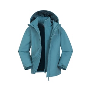 Mountain Warehouse Kinder/Kinder Fell 3 in 1 Waterafstotend Jasje (Teal)