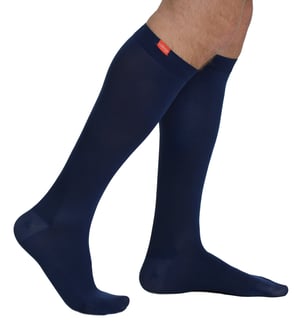 Vochtafvoerende nylon 15-20 mmhg compressiesokken - Marine