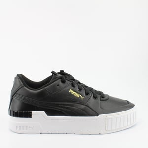 Puma Cali Sport Zwart Leer Vrouwentrainers 373871 02